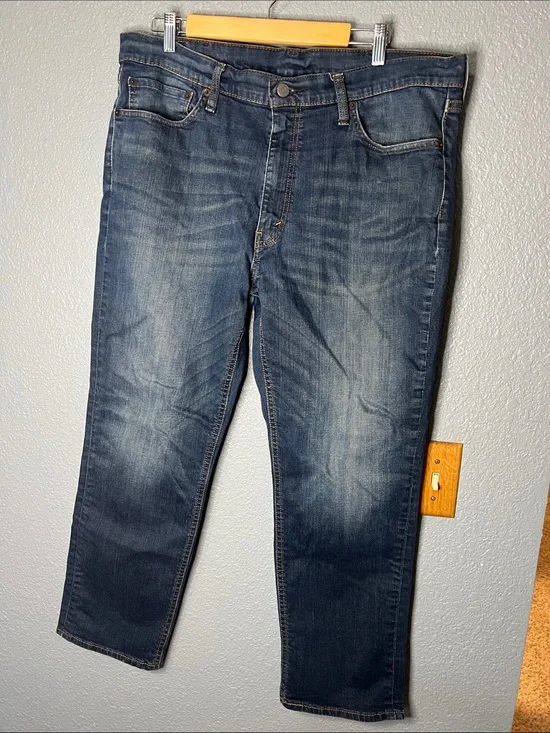 Levi's 541 Men's Jeans Blue 38x30 Dark Wash Denim 5-Pocket Cotton Blend