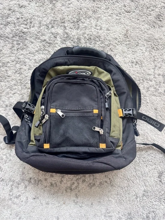 OGIO Sport Olive Green Black Laptop Backpack Travel School