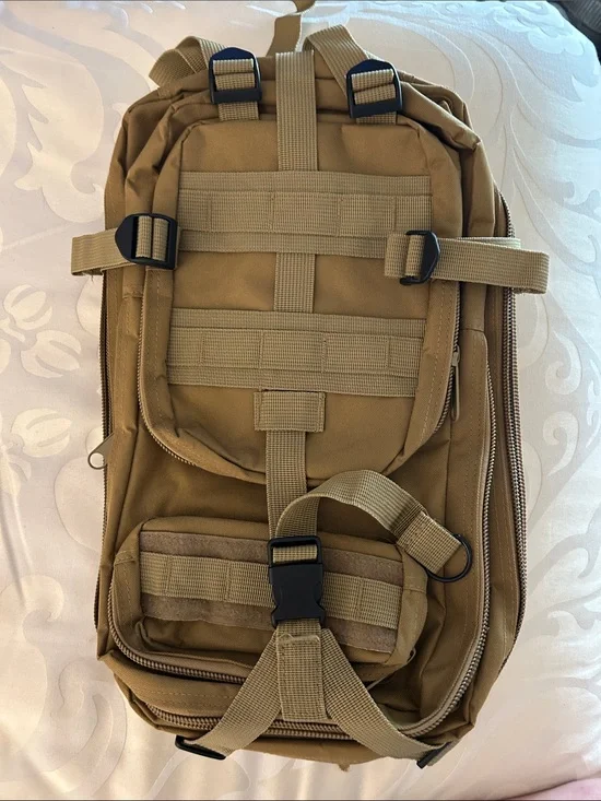Tactical Utility Backpack in Tan — Durable Everyday Carry