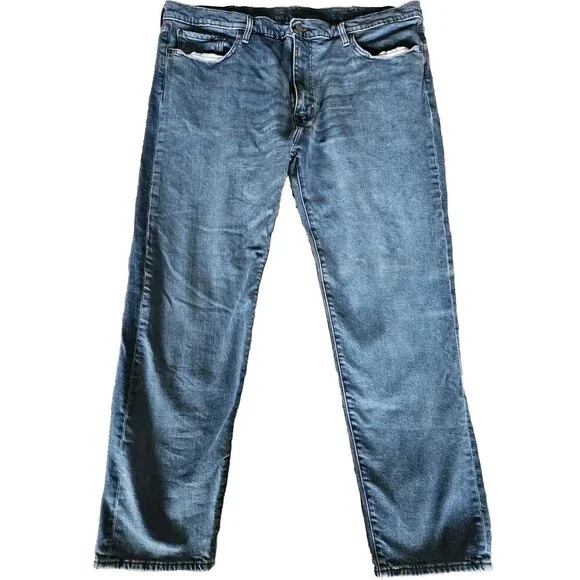 Levi's 502 Premium Jeans Tapered Big E Men's Size 42x30 Medium Wash