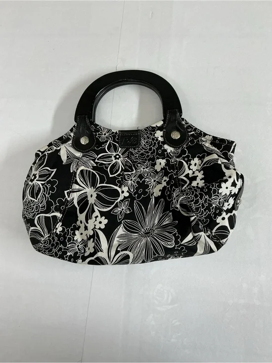 The Sak Black and White Floral Handbag
