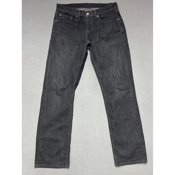 Levis 559 Relaxed Straight Jeans Mens Dark Wash 33x34 Gray Stretch Comfort Denim
