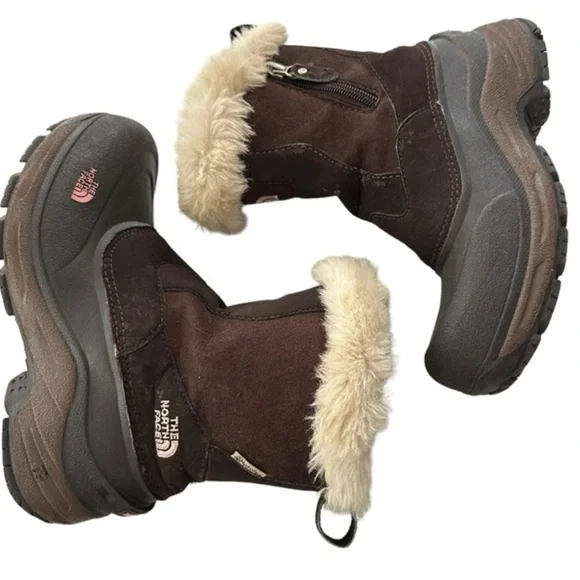 THE NORTH FACE GREENLAND ZIP BROWNIE BOOTS SIZE 4