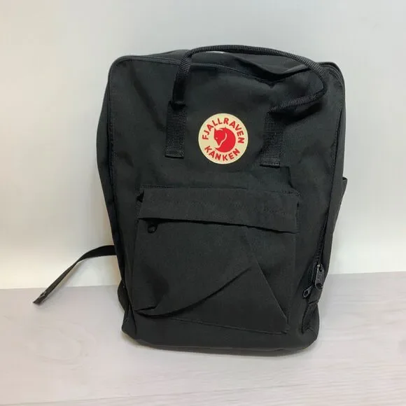 Fjallraven Kanken Backpack Unisex‎ Womens Mens School Backpack Black 23563