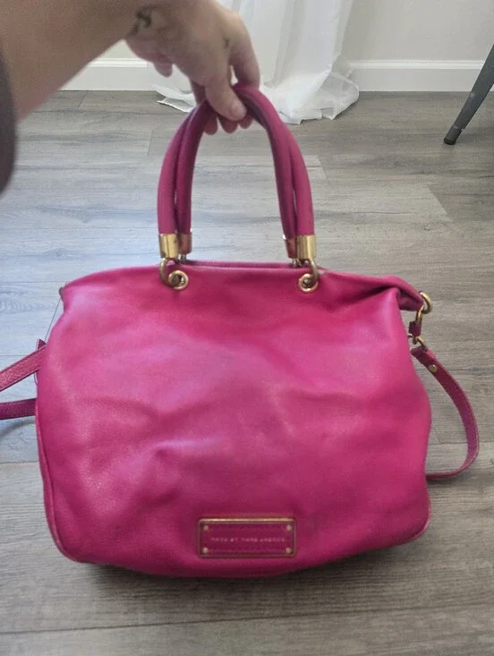 Marc by Marc Jacobs Too Hot to Handle satchel Hot Pink Leather Fun Boho