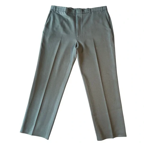 Vintage Levis Action Slacks Olive Green Dress Pants Mens 42x36 Made in USA 5385A