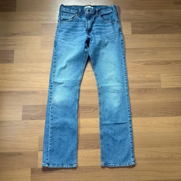 Men's Levi's Strauss Signature Bootcut Light Wash Denim Blue Jeans Sz 32 x 34