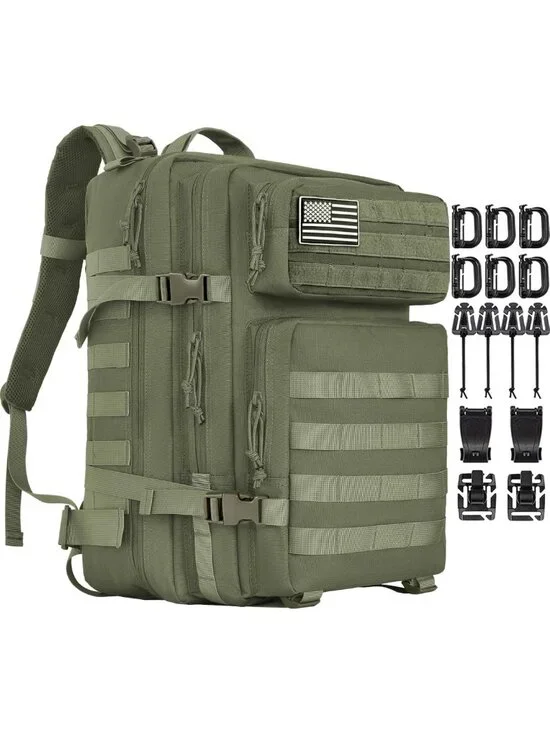 Large 45L Tactical Backpack - 3-Day Assault Pack, Molle Rucksack for Camping