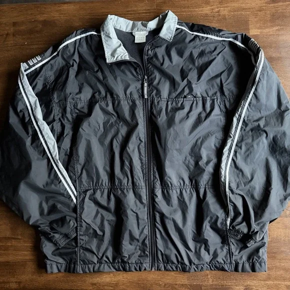 Vintage Adidas Windbreaker Mens XL Waterproof Jacket Sports Track Zip Up