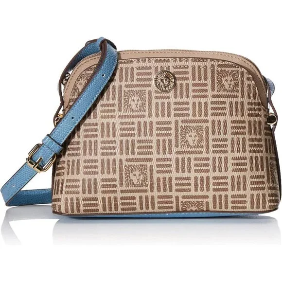 Dome Crossbody Bag Leather Cream Brown Oceana Rabbits Paw Women