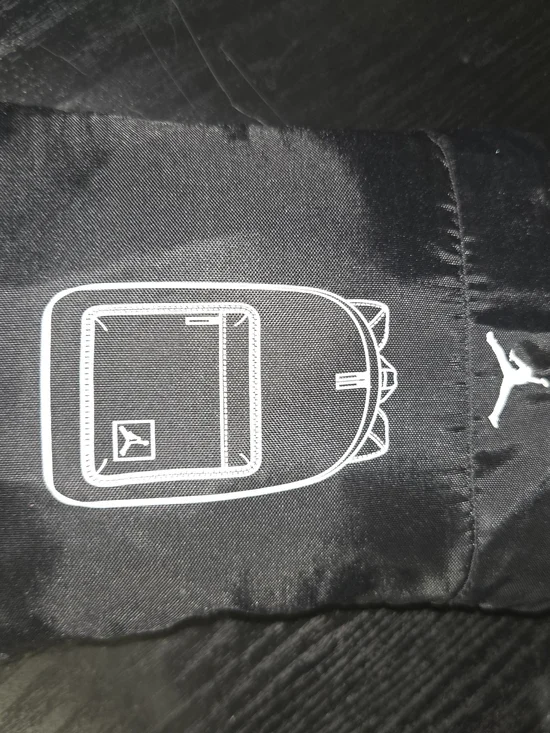 Jumpman Full Size Packable Backpack Travel Nylon Black Black