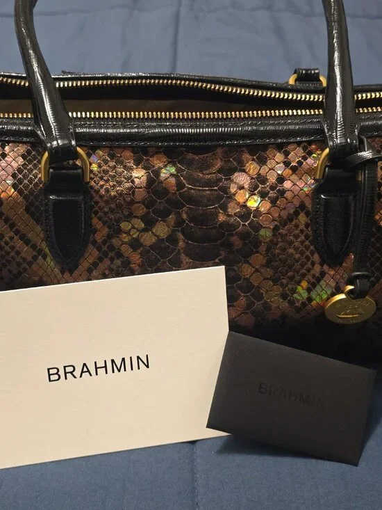 Brahmin Sophia Bronze Captivate East West Tote