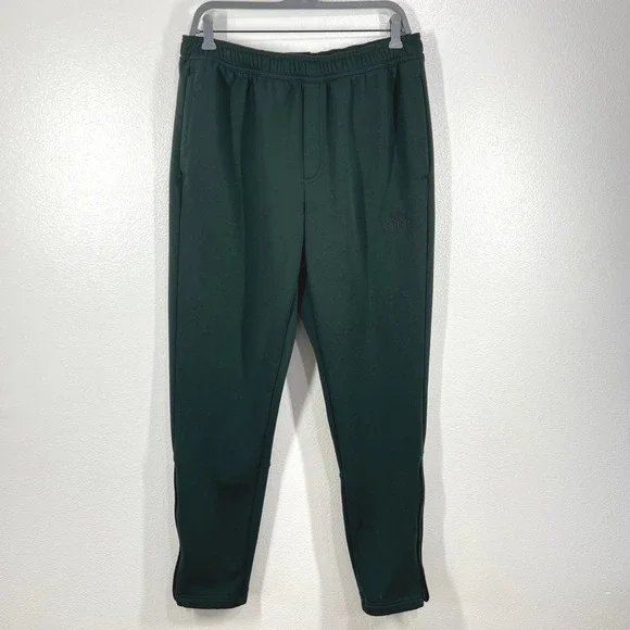 Adidas Fleece Tapered Pants Recycled Polyester‎ Joggers Sweatpants Green Large
