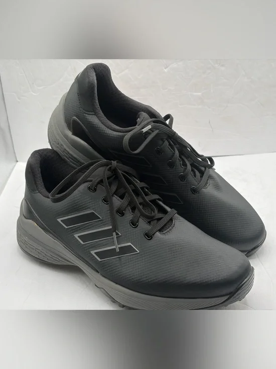 Adidas ZG23 Mens Pro Golf Shoes Cleats Spikes, Black Gray Size 10