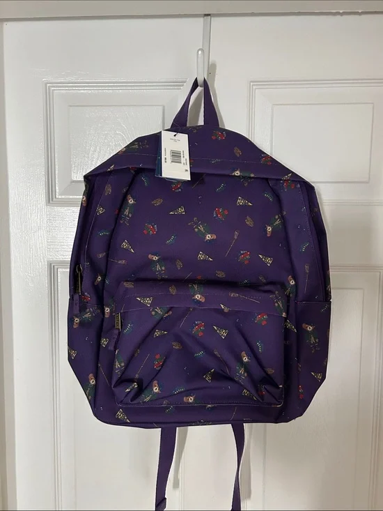 Purple Patterned Men's Backpack