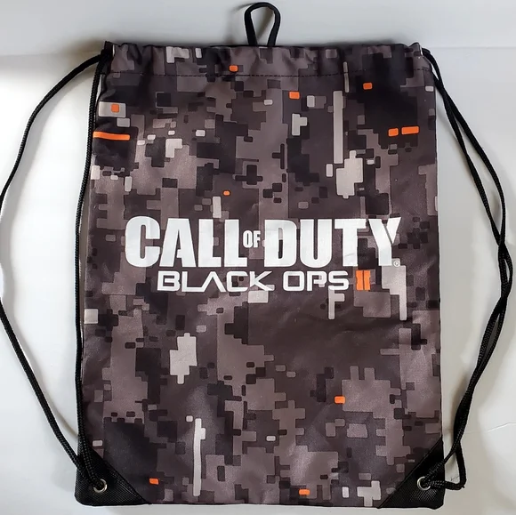Black Ops Camouflage Drawstring Backpack