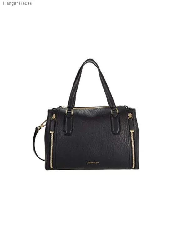 Women's Vegan Leather Organization Satchel Adjustable Crossbody
