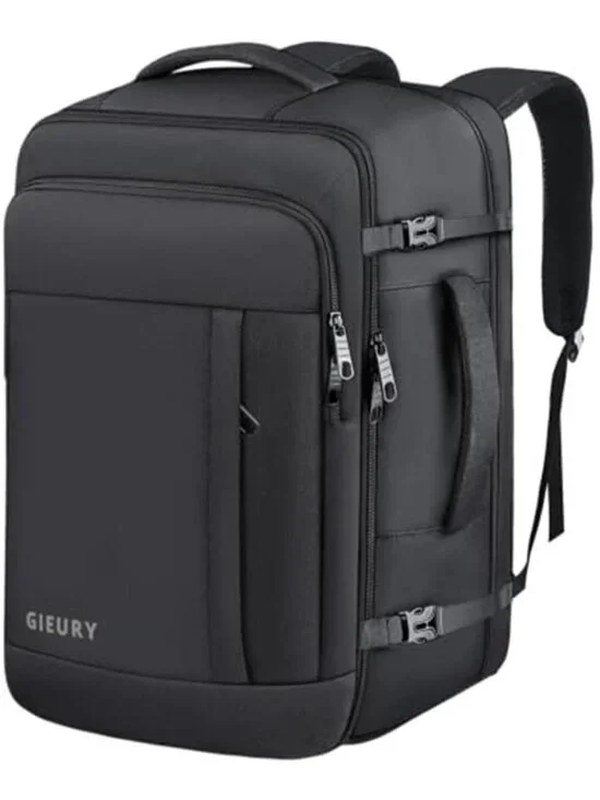 Carry On Travel Backpack 50L Expandable 17 Inch Laptop Weekender TSA Flight