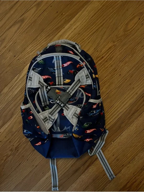 Pottery Barn x Hot Wheels Kids Mackenzie Embroidered Backpack LIKE NEW