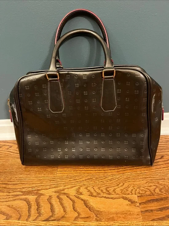 Arcadia Patent Leather Satchel