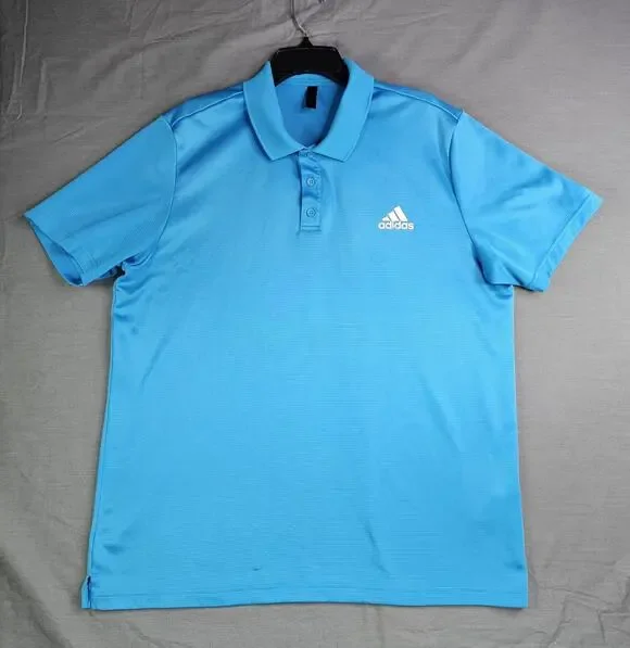 Adidas Climalite Golf Polo Light Blue Men's XL