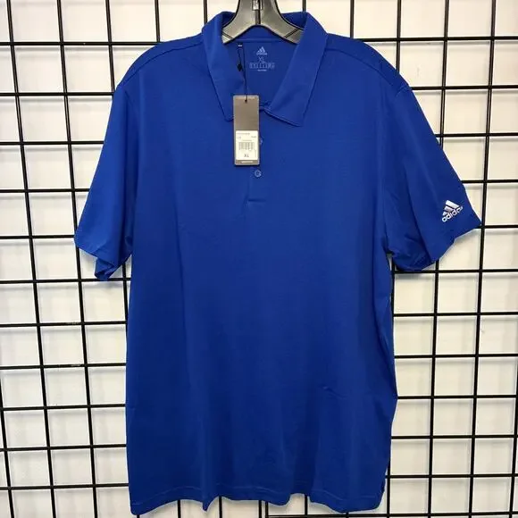 Adidas Men's XL Royal Blue Cotton Blend Polo A322