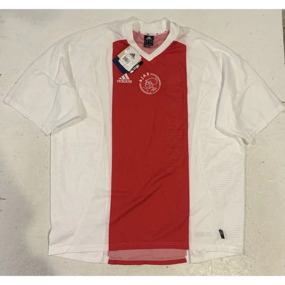 Ajax Amsterdam 2001/02 Home Shirt Adidas ABN AMRO Vintage Football Jersey 2XL