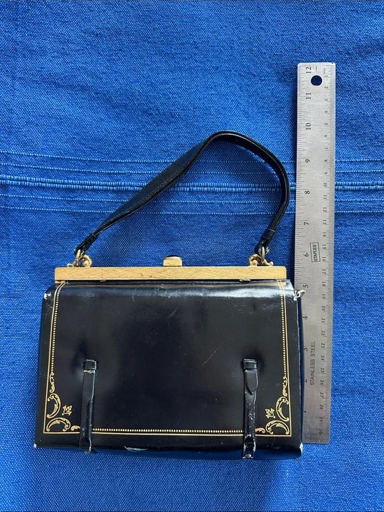 Vintage Embossed Leather Purse