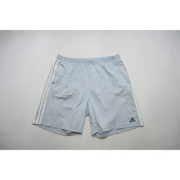 Adidas Gym Shorts Gray Athletic Performance W/Pockets‎ 8