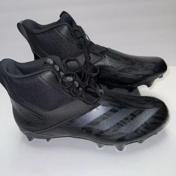 Adidas Adizero Chaos Mid Black Silver‎ Football Cleats Men's Size 13 ID9103 NEW