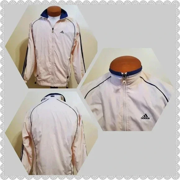 ✨Host Pick✨ Vintage 90s Adidas Light Pink Cotton Candy Skater Windbreaker Jacket