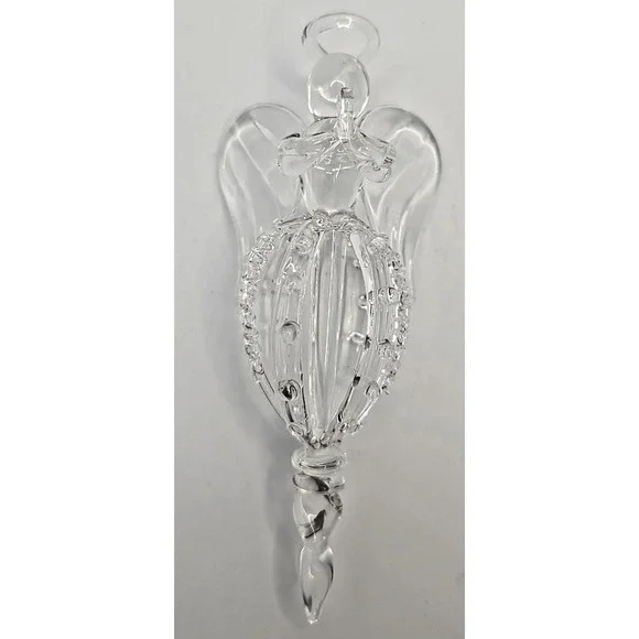 Vtg and‎ Blown Clear Spun Glass 6