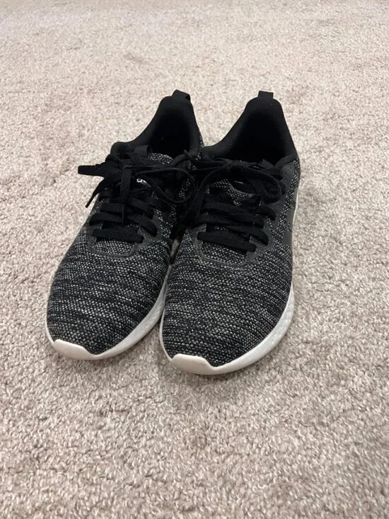 Adidas Lite Racer Adapt 5.0 Black Gray Running Shoes Men's Size 11