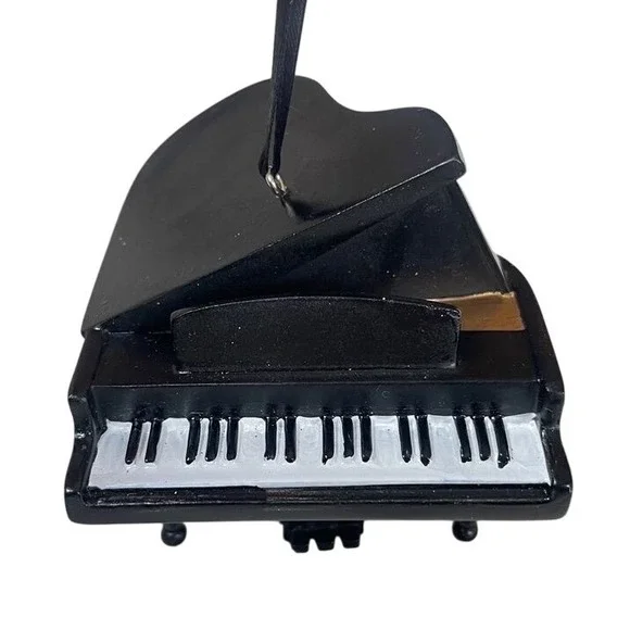 recording‎ academy Grammy museum black grand piano ornament Christmas ceramic