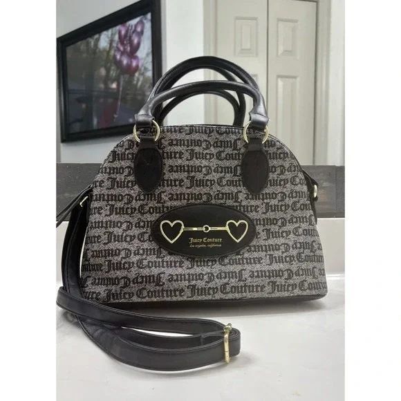 Juicy Couture Satchel‎ XBDY GOTHIC STATUS BLACK CRAZY FOR YOUR DOME