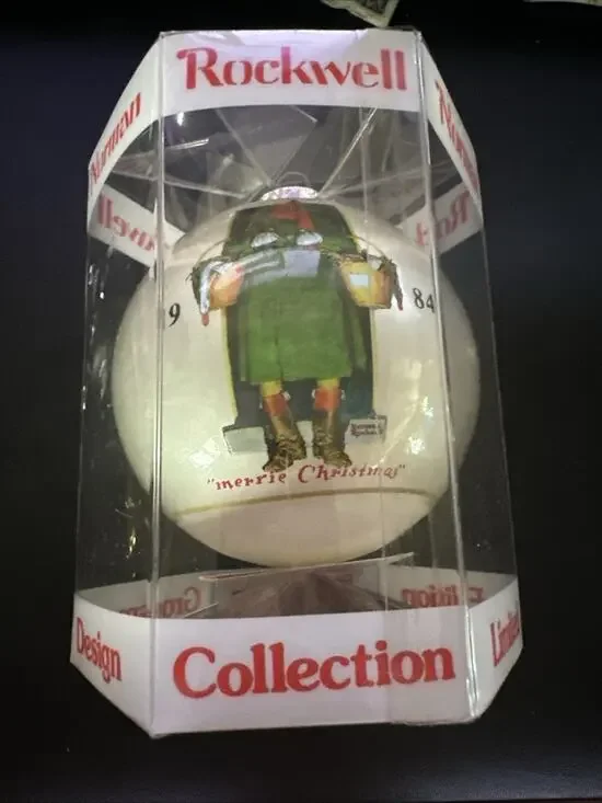 Norman Rockwell 1984 Dave Grossman Limited Edition Christmas Ornament