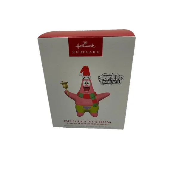 Hallmark Spongebob Squarepants Patrick Rings‎ In The Season Ornament 2024 New