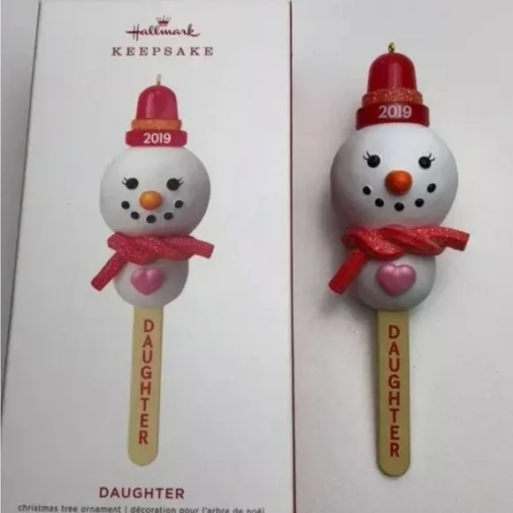 Hallmark Daughter Christmas Ornament 2019 5.5” long NIB