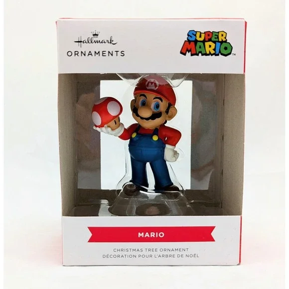 Hallmark Nintendo Super Mario With Mushroom Ornament
