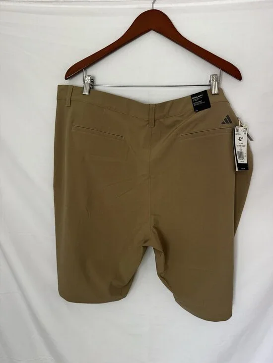 adidas Ultimate365 10 Inch Golf Shorts Tan Mens 42 NWT