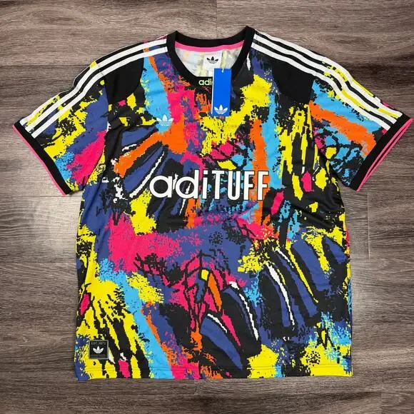 Adidas Originals Archive Jersey Graphic Print Lightweight Crew Neck 2XL KD4800