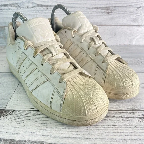 Adidas Superstar Foundation Shoes Mens 5.5 White Casual Walking Sneakers Retro