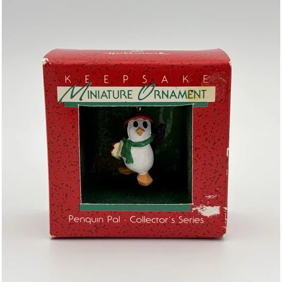 Hallmark Keepsake Miniature Ornament Penguin Pal 1988 1st QXM563-1 Vintage