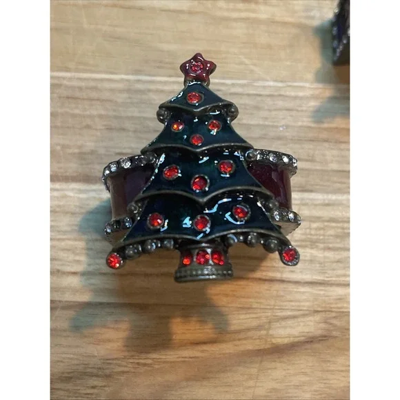 Christmas Tree Design‎ Napkin Rings Set of 8 Holiday dinner table