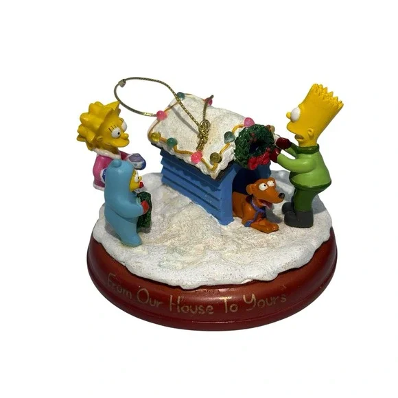 2004 Simpsons Bradford Christmas Ornament Illuminated 