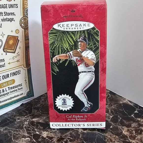 Hallmark Keepsake 1998 Cal Ripken Jr At the Ballpark Ornament Baltimore Orioles