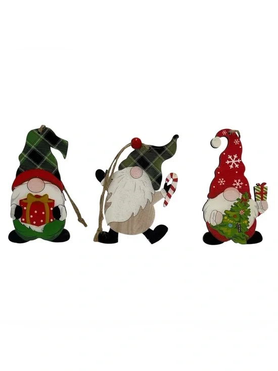 Gnome Christmas ornaments (3)