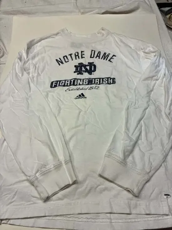 Adidas Notre Dame Fighting Irish Established 1842 Long Sleeve T-Shirt