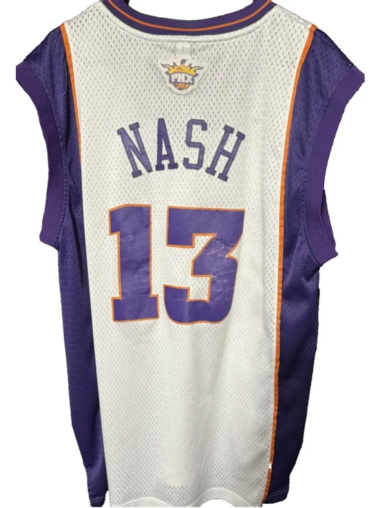 Phoenix Suns Steve Nash #13 Adidas Jersey White Men Sz L