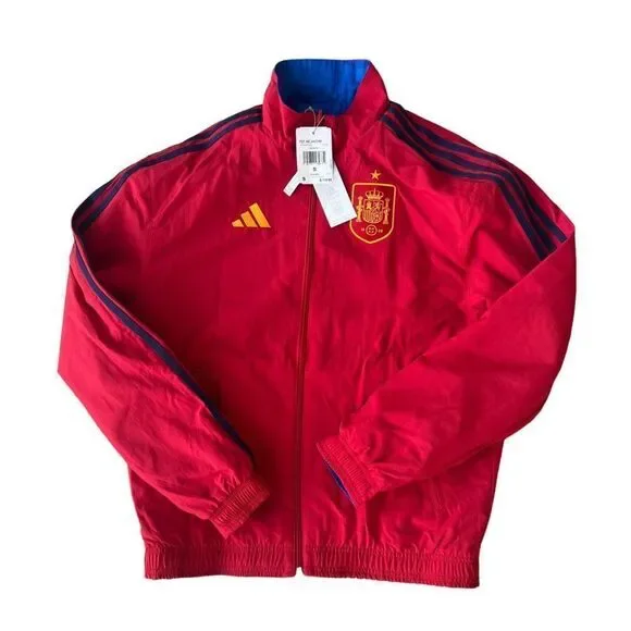 Adidas Spain 2022‎ World Cup Anthem Reversible Jacket HE8920 Men's S